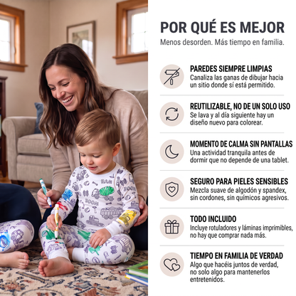 Pijamas para colorear